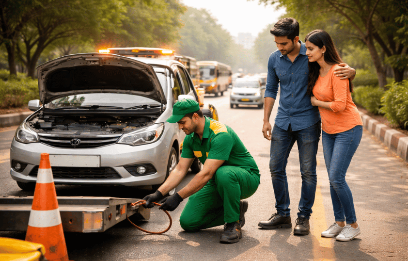 Fast Vehicle Recovery Assistance in Gujarat